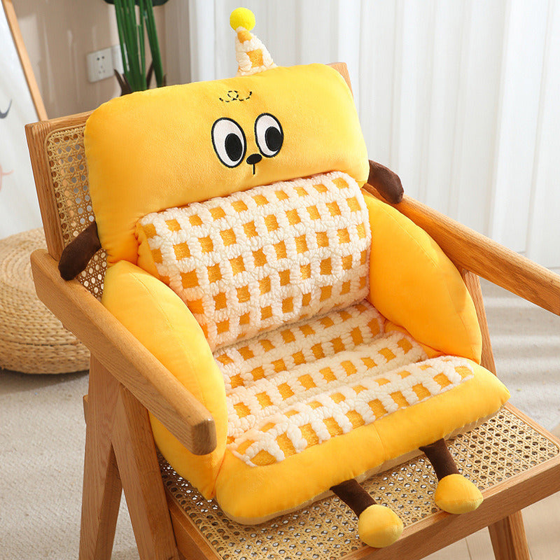 Cuddle pillow with playful face Bowlift