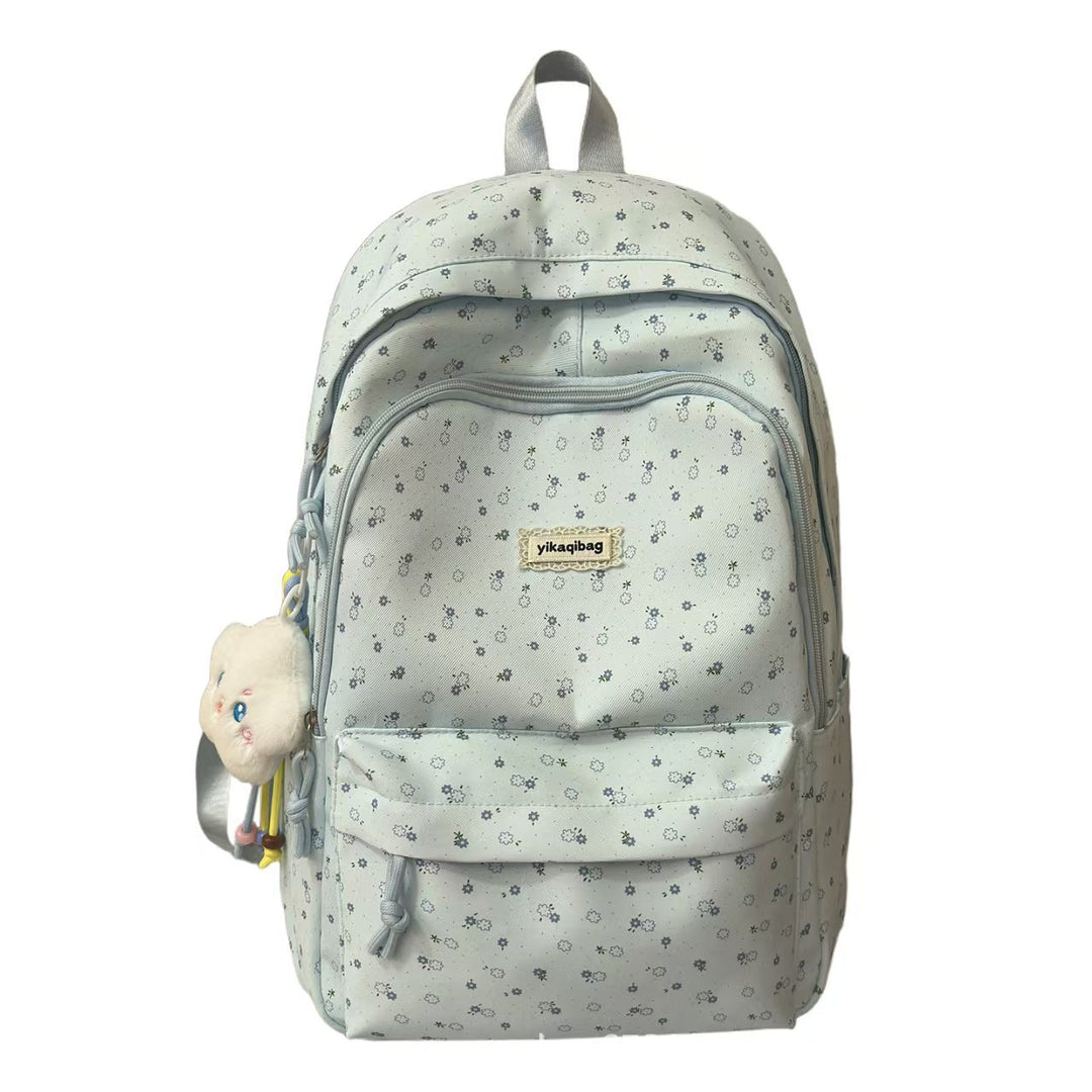 Floral Print Multi-Compartt Backpack Bowlift