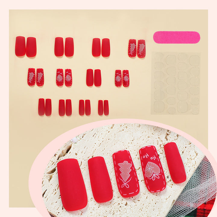 Festive Holiday-Themed Press-On Nails Bowlift
