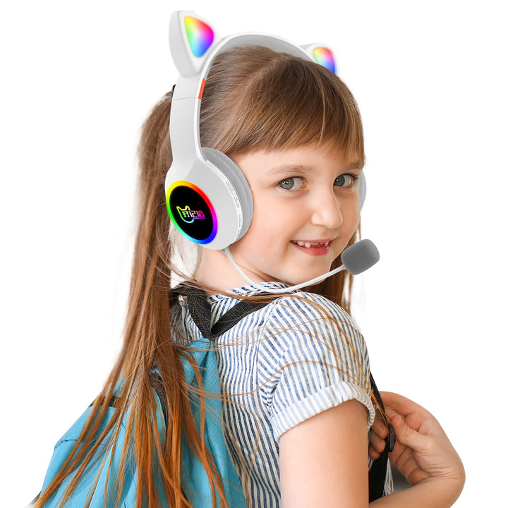 Cat Ears RGB Gaming Headset Bowlift