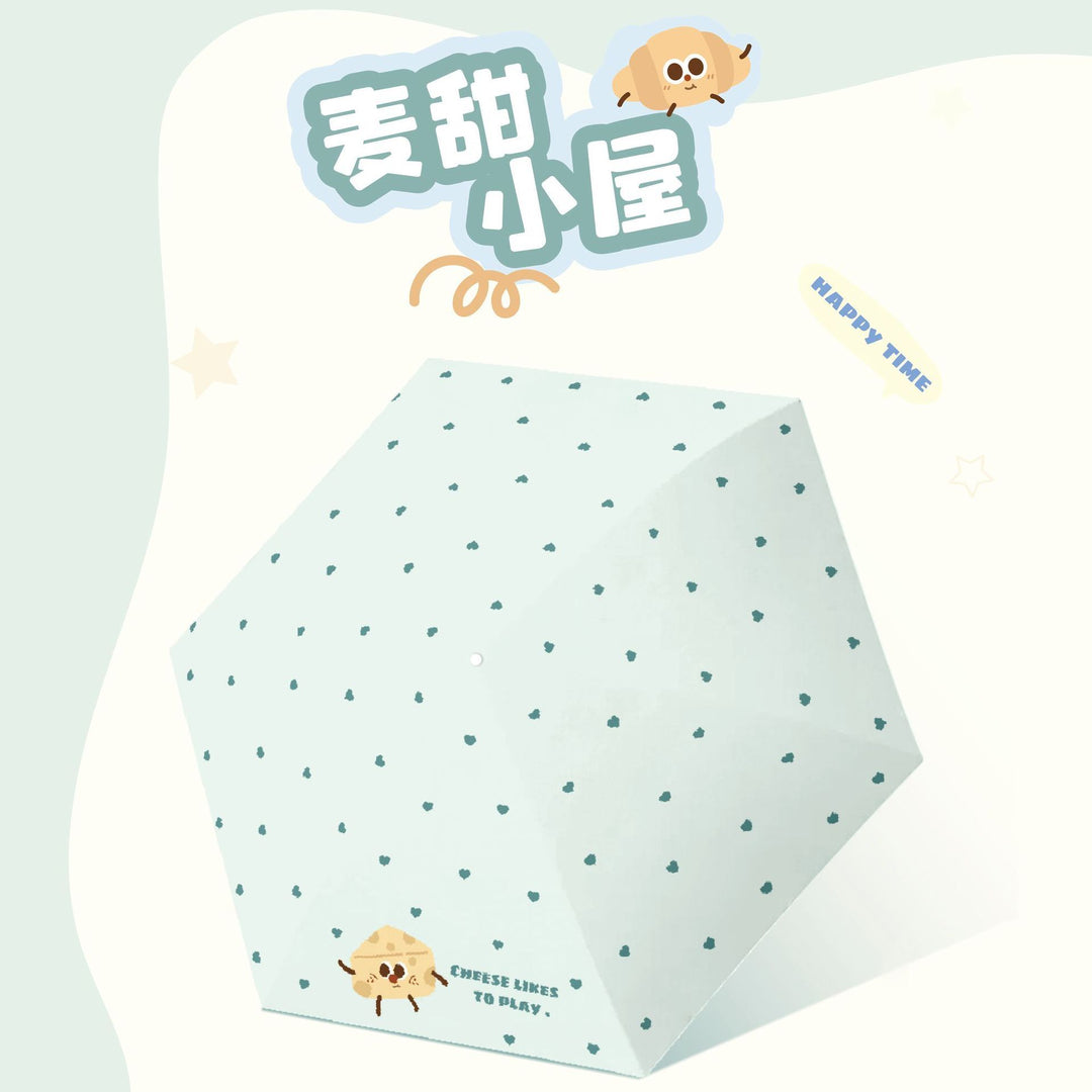 Women's Folding Umbrella with Playful Animal Design Bowlift