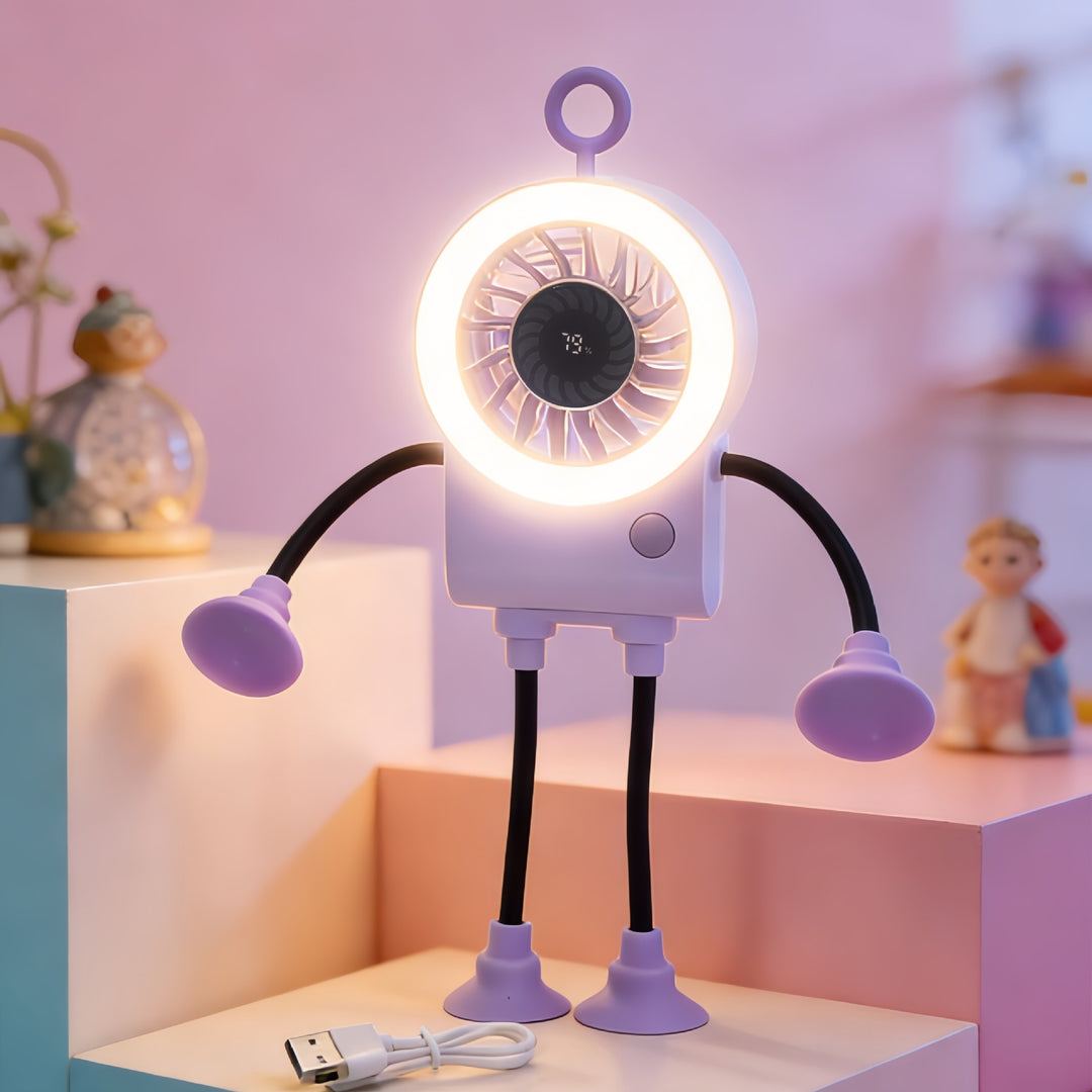 Unisex Creative Fan with integrated LED lighting Bowlift