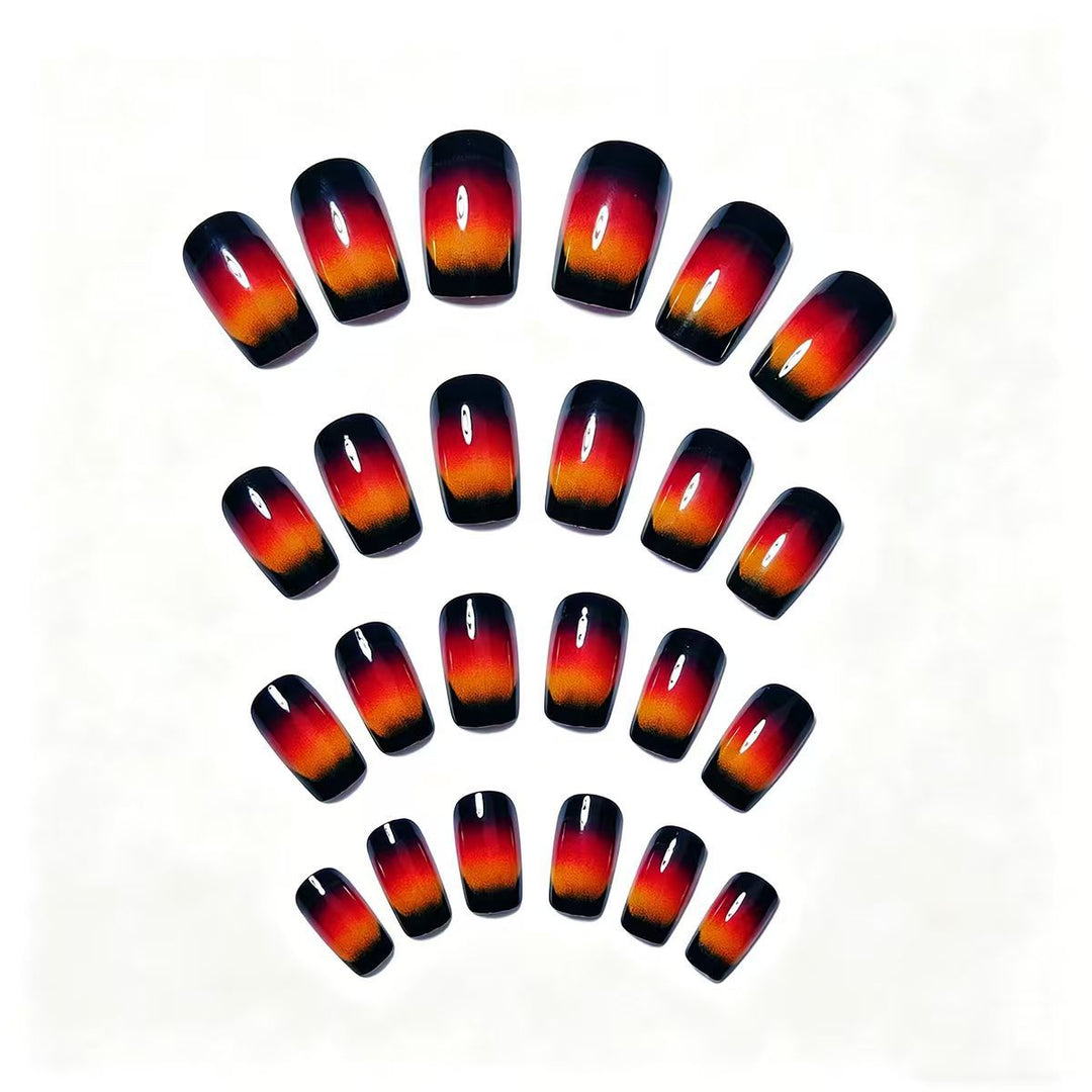 Creative artificial nails in elegant ombre design Bowlift