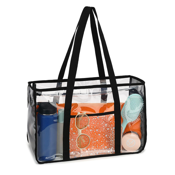 Transparent beach bag with multiple compartments Bowlift