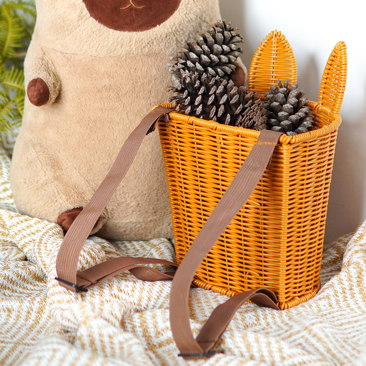 Stylish Woven Handheld Basket Bowlift