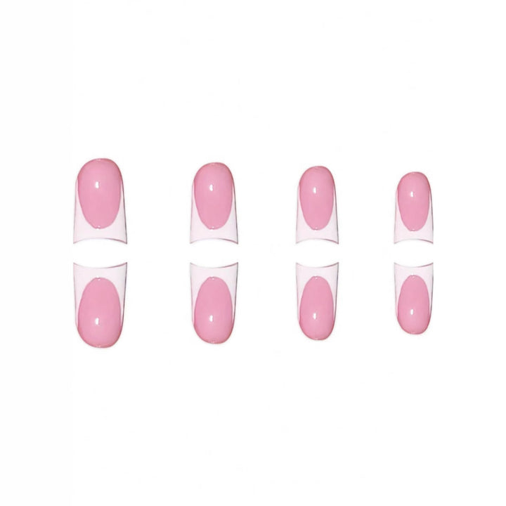 Stylish French Tip Press-On Nails Bowlift