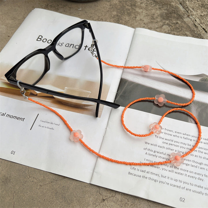 Floral Beaded Eyewear Chain Bowlift