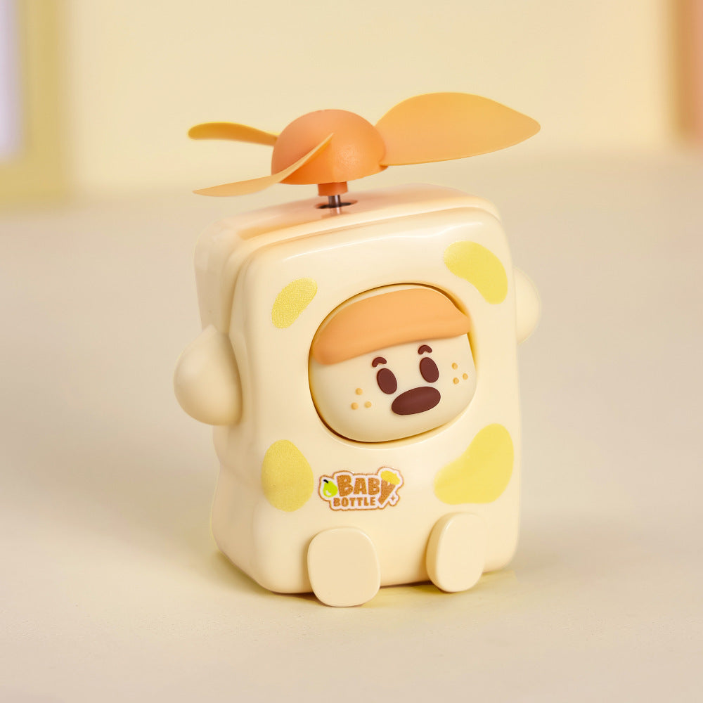 Women's portable mini fan in interactive animal design Bowlift