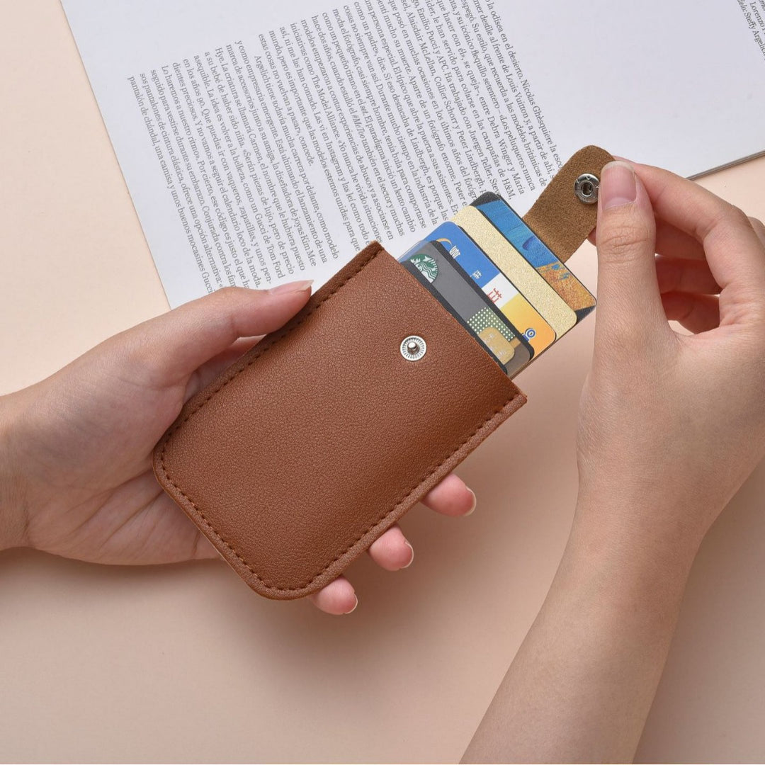 Slim Leather Card Holder Bowlift