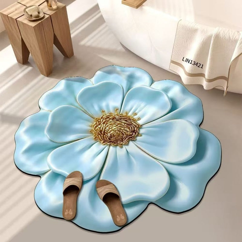 Artistic Floral Shaped Area Rug