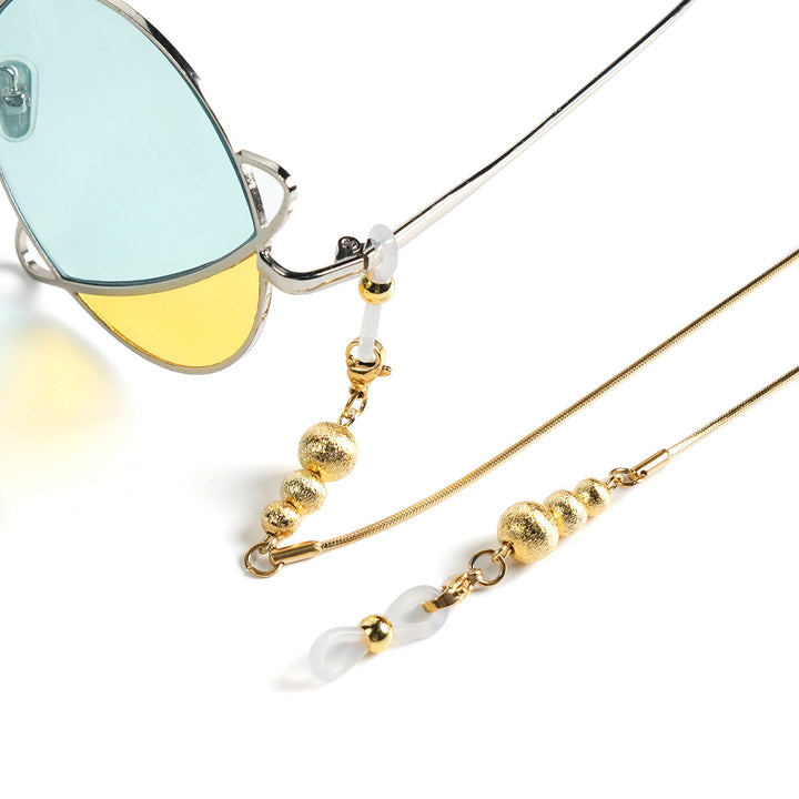 Sleek Metal Eyewear Chain Bowlift