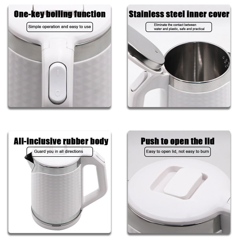 High-Powered Electric Kettle with Rapid Boil Function and 360° Swivel Base Bowlift