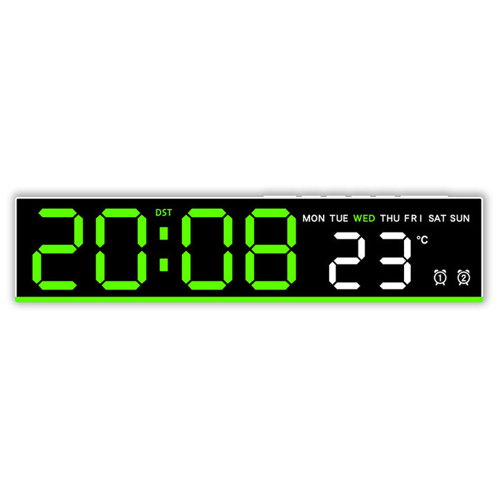 Digital clock with large LED display and temperature display Bowlift