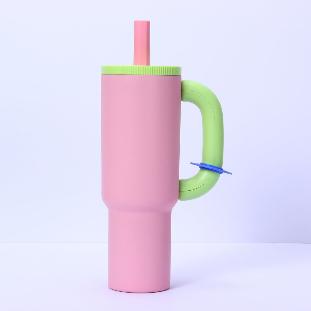 Unisex Practical Drinking Cup with Integrated Straw Bowlift
