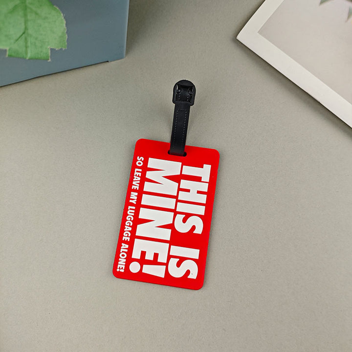 Unisex Luggage Tag with Humorous Message Bowlift