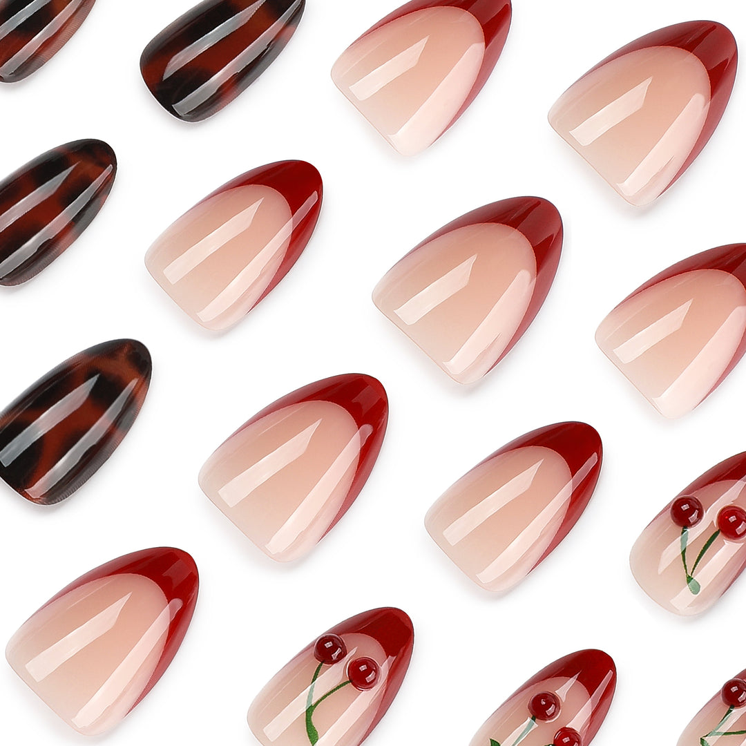 Creative Nail Art in Cherries Design Bowlift