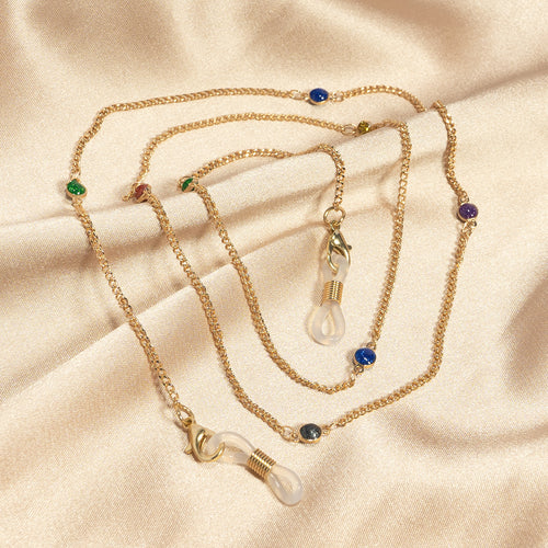 Decorative Eyewear Chain with Colorful Beads Bowlift