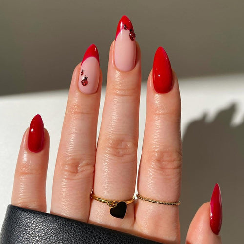 Artistic Press-On Nail Set with Unique Designs Bowlift