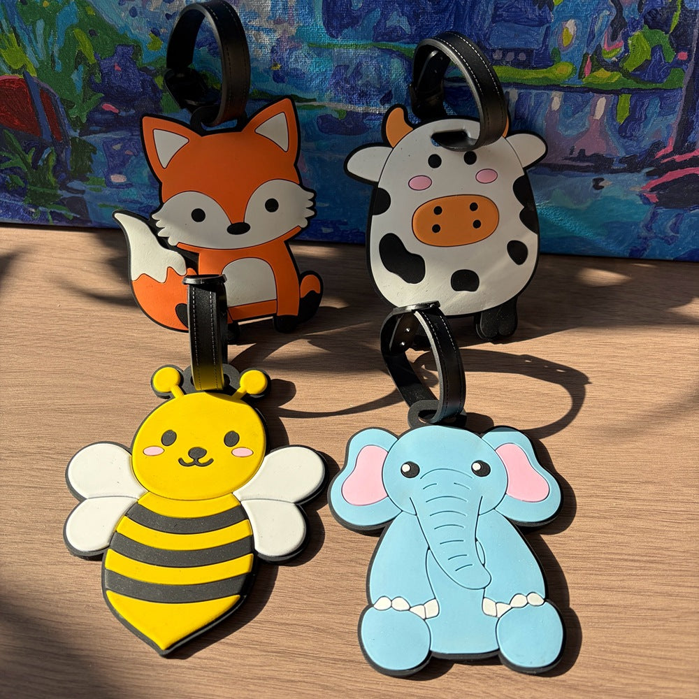 Cow-Themed Travel Luggage Tag Bowlift