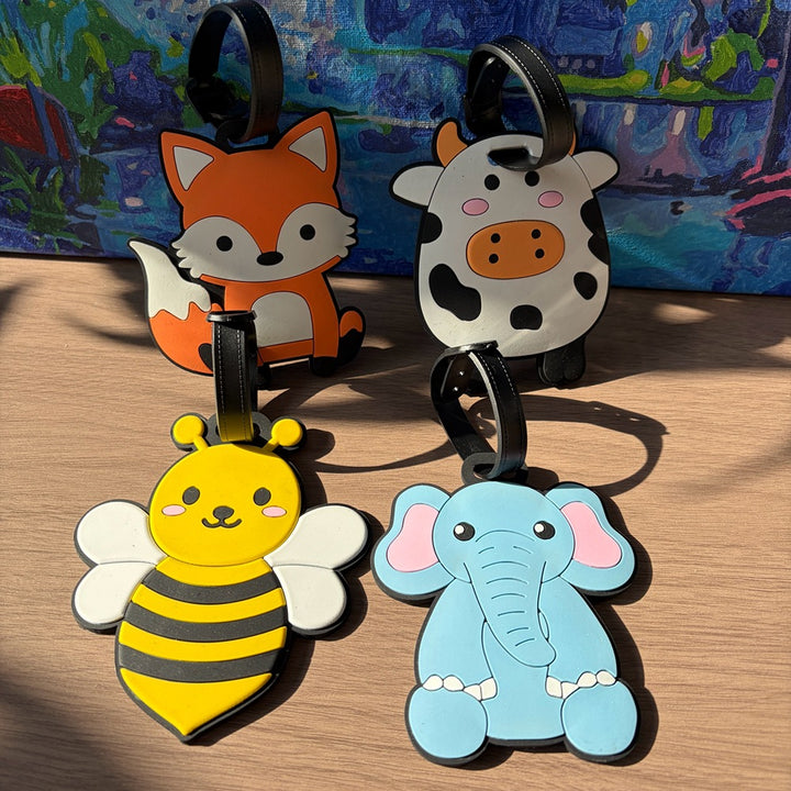Cow-Themed Travel Luggage Tag Bowlift