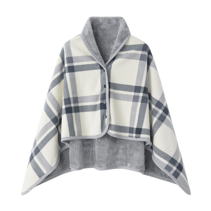 Ladies' wrap blanket made of cozy wool blend Bowlift