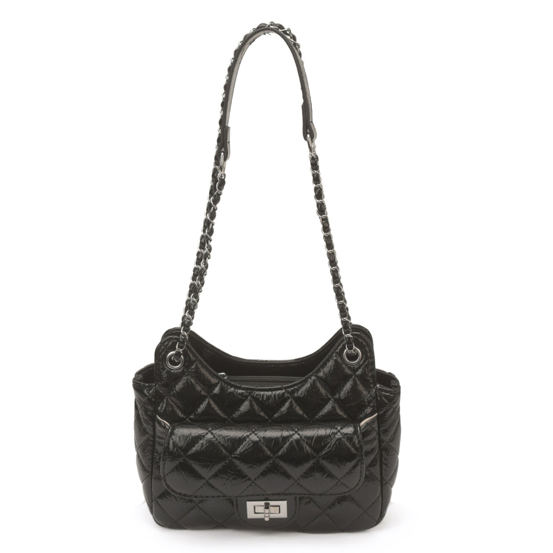 Quilted Evening Shoulder Bag Bowlift