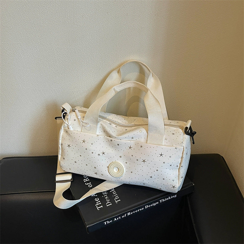 Stylish Star-Patterned Sports Duffle