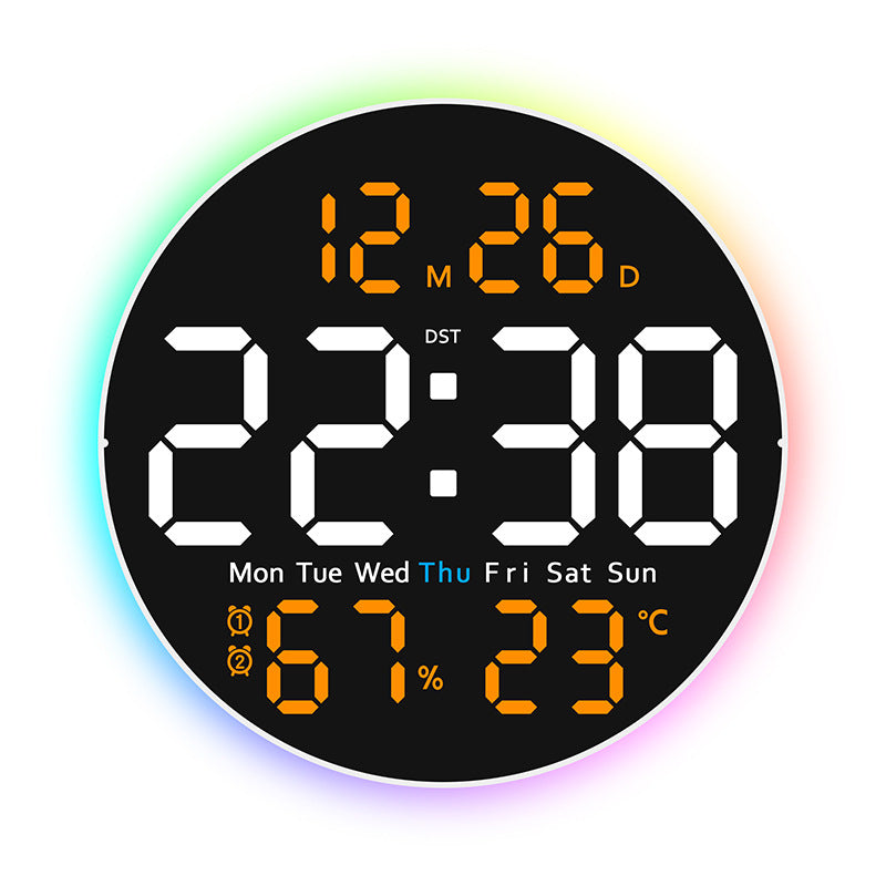 Digital LED alarm clock with hygrometer and temperature display Bowlift