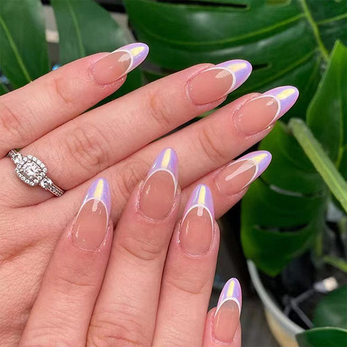 Artful stiletto nails with modern color gradients Bowlift