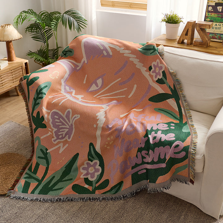 Festive Holiday Throw Blanket