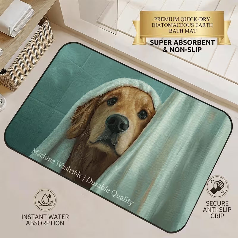 Quick-Dry Diatomaceous Earth Bath Mat Bowlift