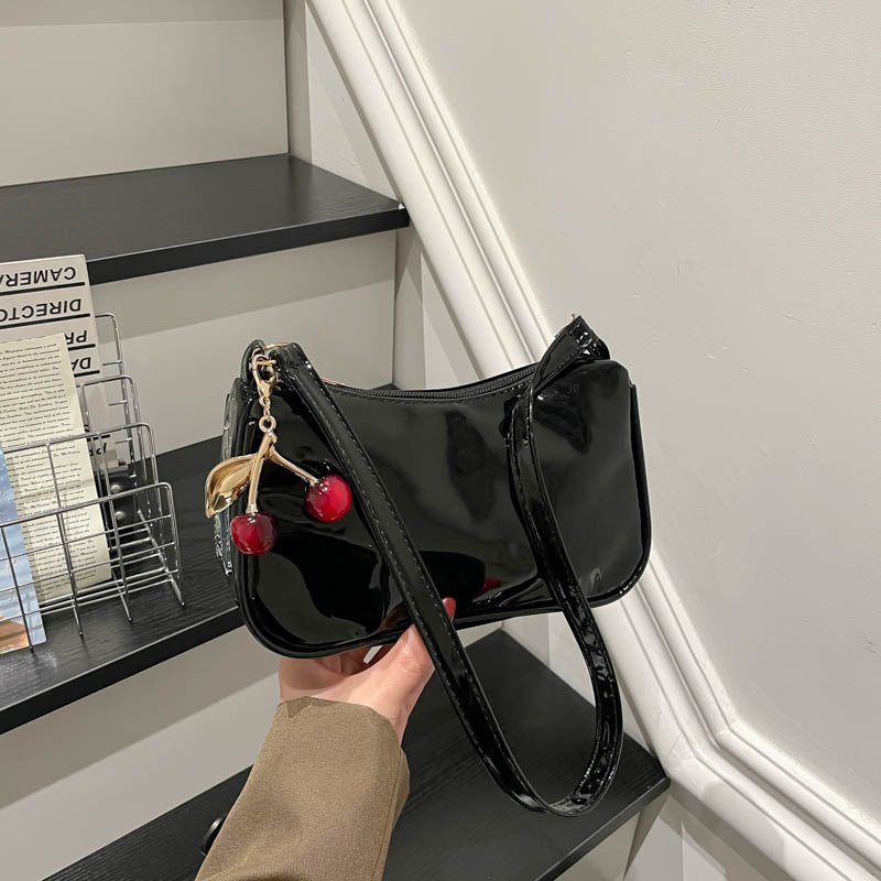 WoGlossy Textured Handheld Crossbody Bag Bowlift