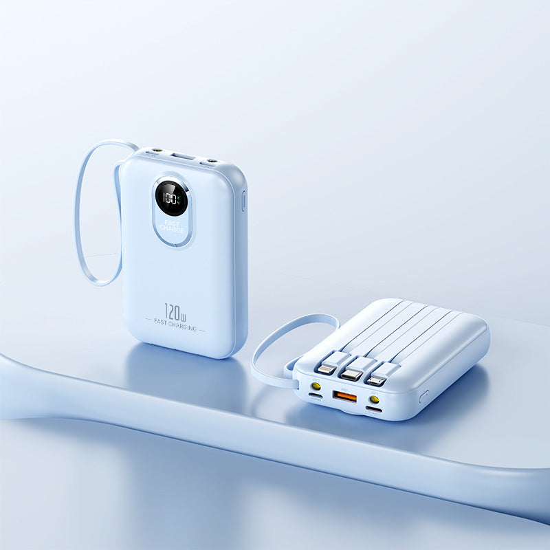 Portable power bank with fast charging function and digital charge level indicator Bowlift