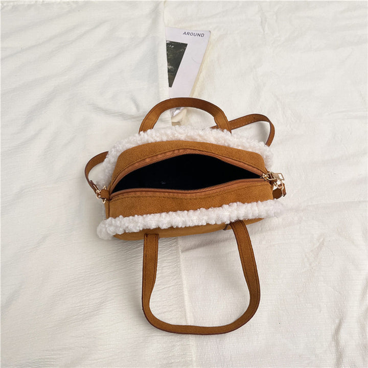 Cozy Faux Suede Handbag