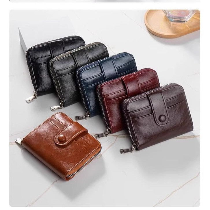 Compact Zippered Card Wallet Bowlift