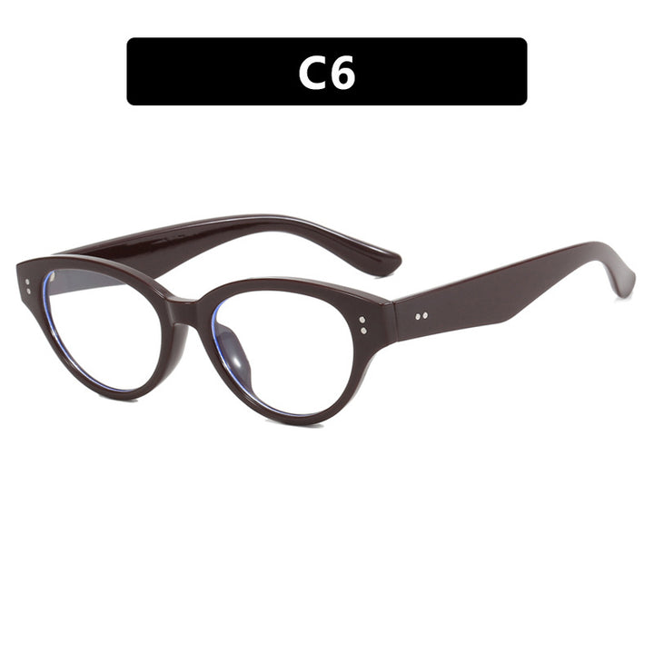 Women's fashionable cat-eye glasses with elegant plastic frame Bowlift