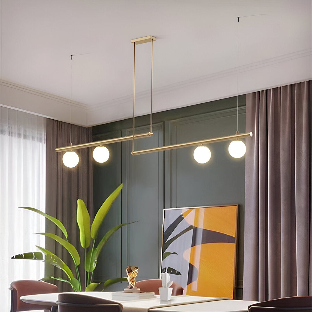 BowLift | Nordic Glass Linear Luxury Pendant Lamp