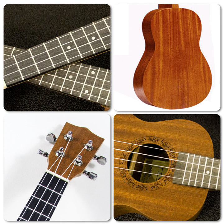 23-Inch Handmade Acoustic Ukulele Bowlift