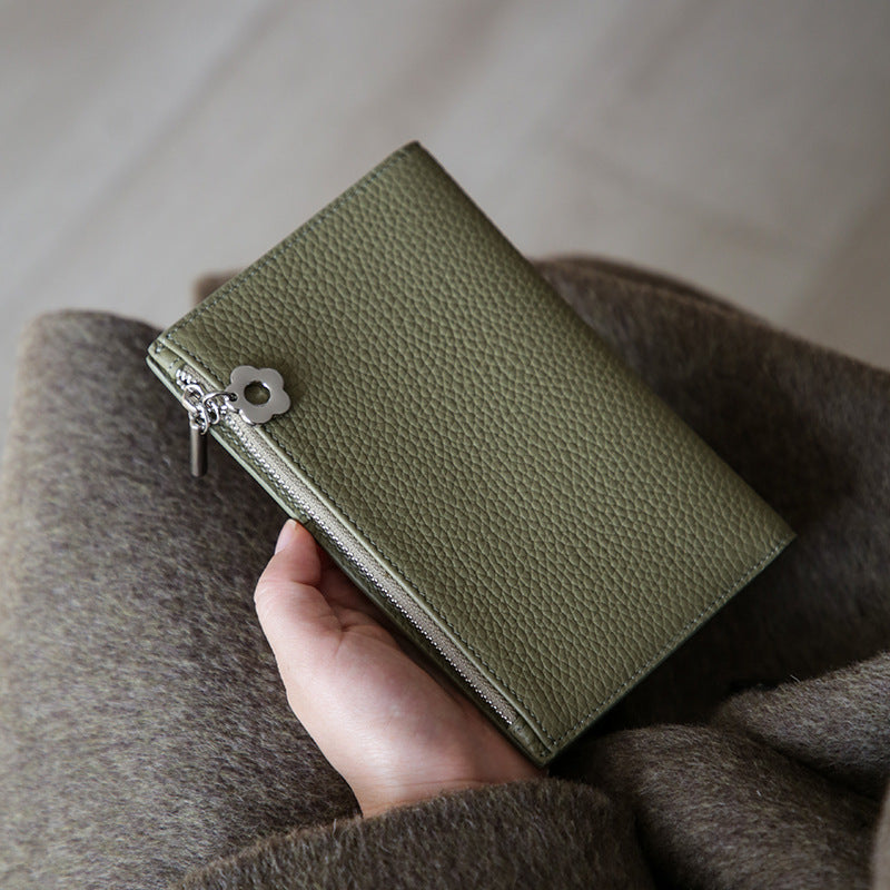 Premium Textured Leather Passport Holder Bowlift
