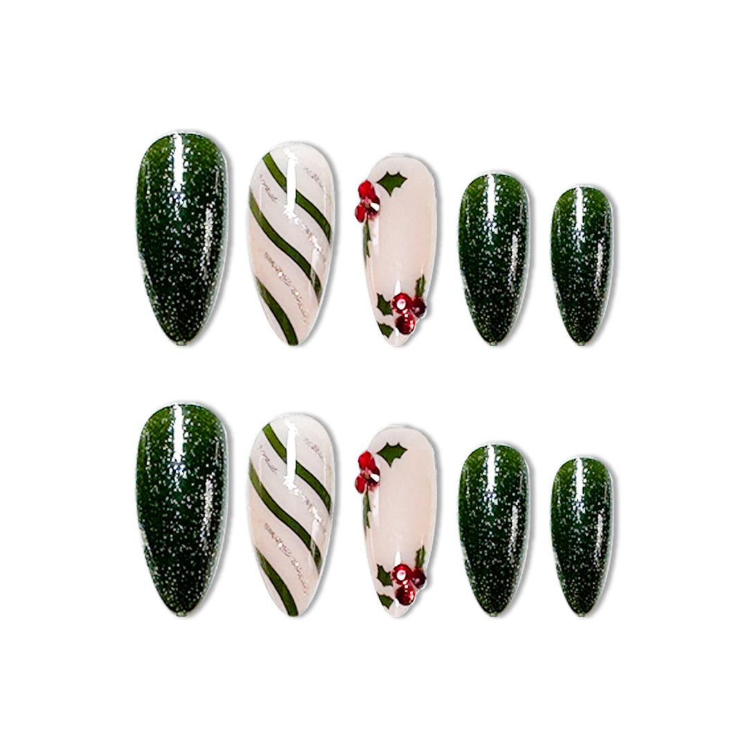 Festive Holiday Nail Art Enhancements Bowlift