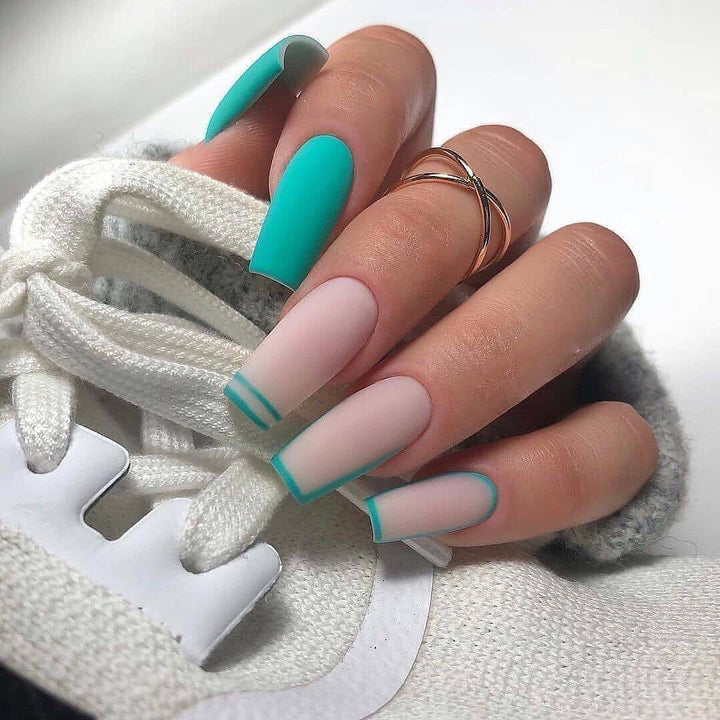 Artful nail designs with elegant accents and gradient colors Bowlift