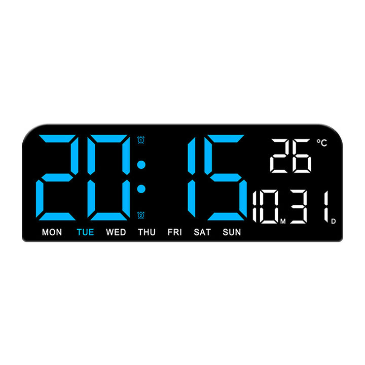 Digital Multi-Function Alarm Clock with Temperature and Date Setting Bowlift