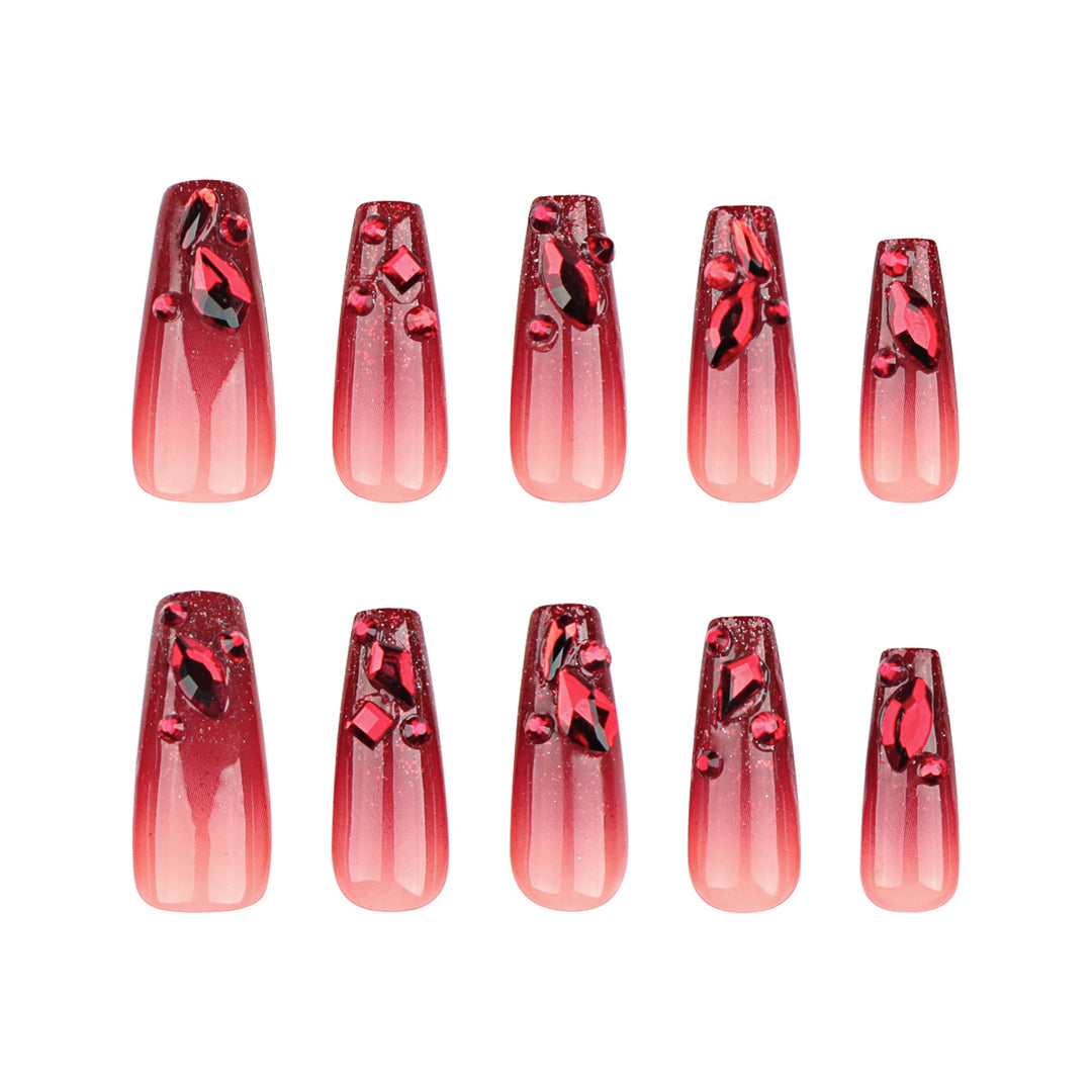 Glamorous nail art with crystal design Bowlift