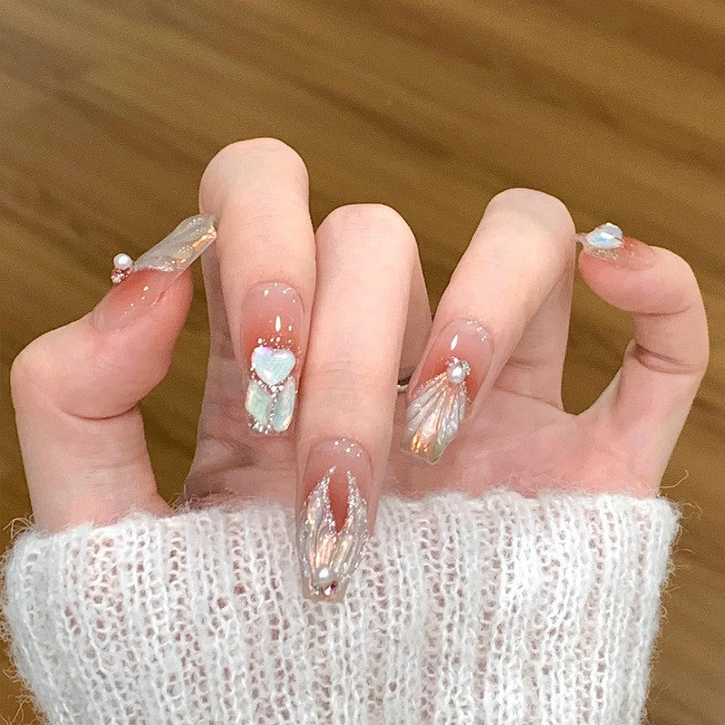 Decorative Ombre Press-On Nails Bowlift