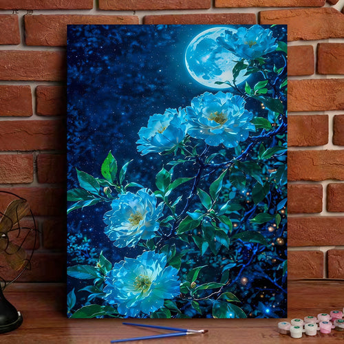 Romantic Blossom Landscape Canvas Art Kit Bowlift