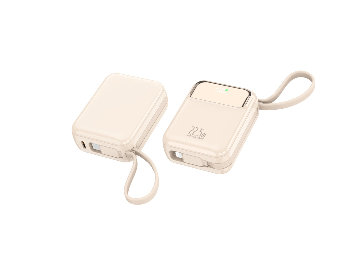Compact power bank with multifunctional connection and digital charging display Bowlift