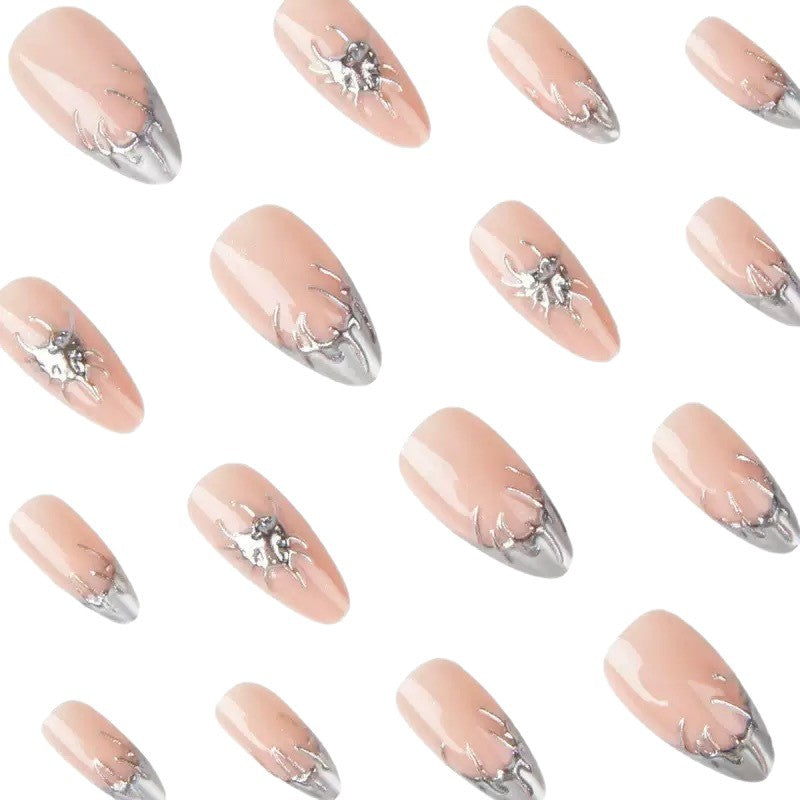 Creative Nail Art with Stylish Metallic Finish Bowlift