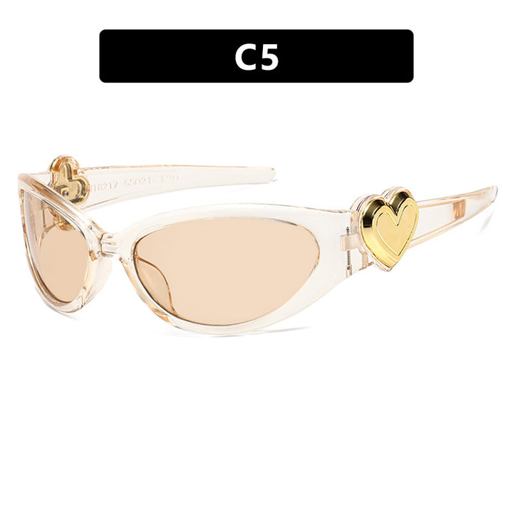Ladies fashionable sunglasses with heart-shaped detail Bowlift