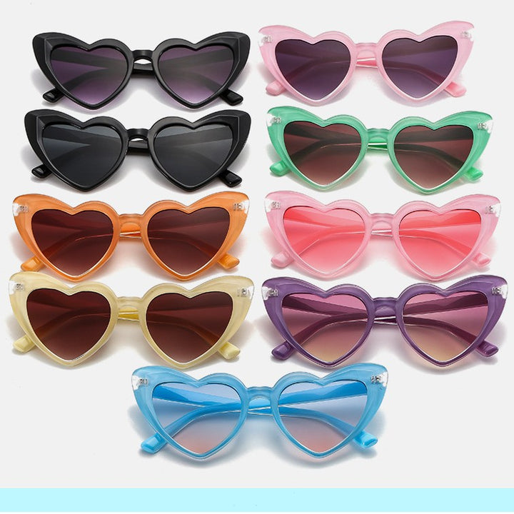 Women's fashionable heart sunglasses with UV protection Bowlift