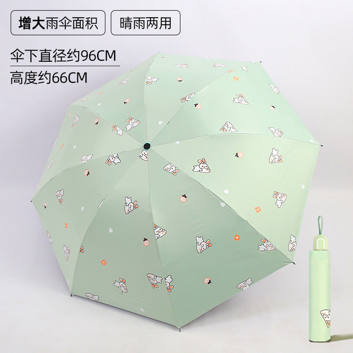 Women's Folding Umbrella with Playful Design Bowlift